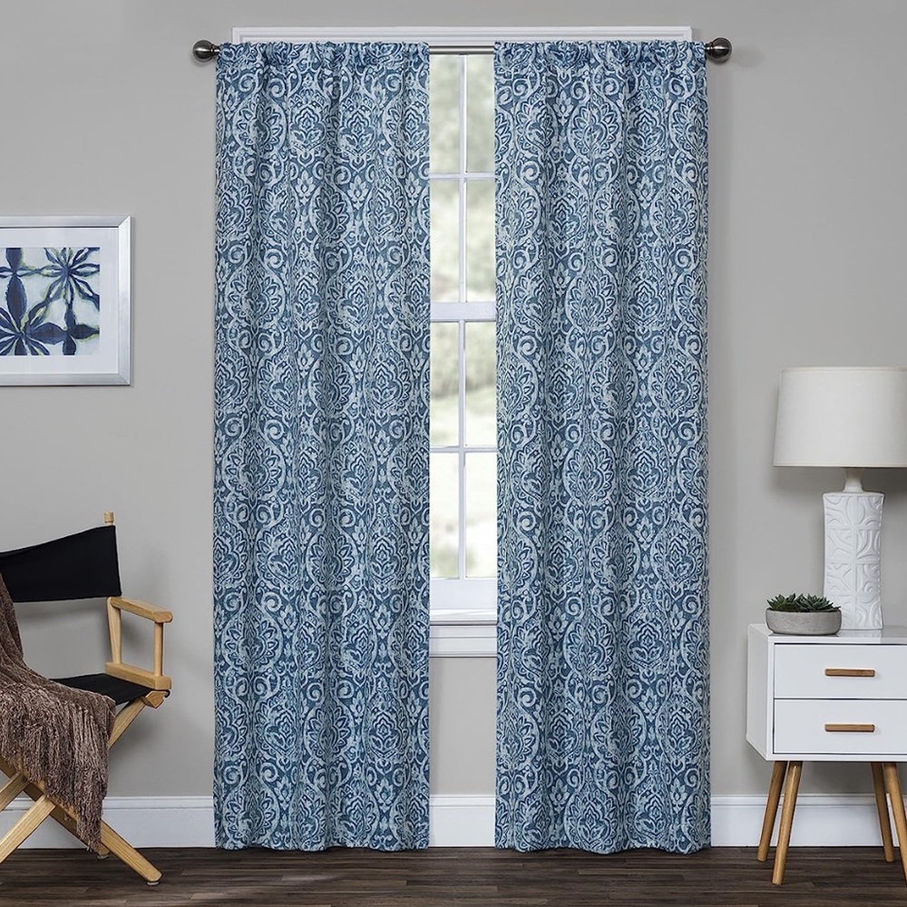 🥰🥰Eclipse Bryton Blackout Rod Pocket Curtain Panels🥰🥰